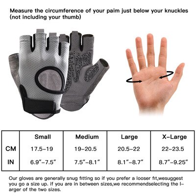 Breathable Fitness Gym Gloves with Wrist Support Workout Weight Lifting Crossfit Training Cycling Gloves Non-Slip 1Pair