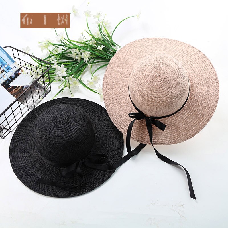 10pcs/lot 01804-denwei2044 beach summer solid paper straw kids hat girl boy children Outdoor leisure cap