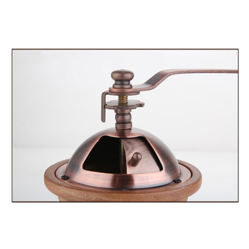 Hand-Cranked Grinder Household Metal Copper Pot Coffee Bean Grinder Retro Small Manual Grinder Grinder