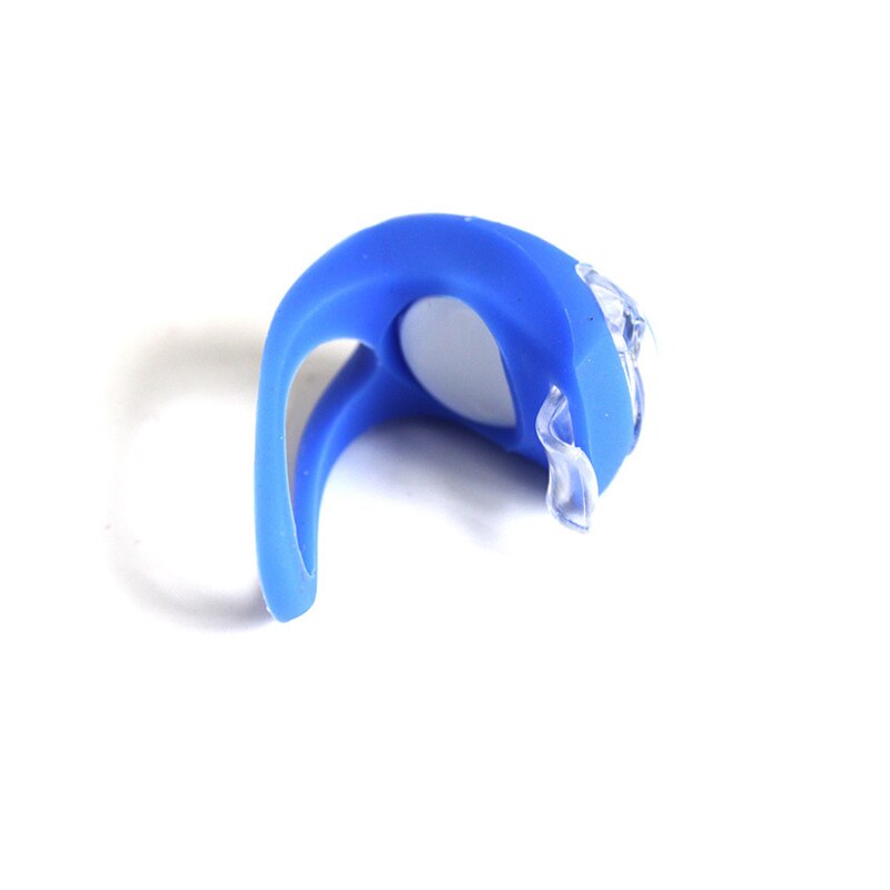 Luces de bicicleta, cabeza LED de silicona rueda de luz delantera de la bicicleta trasera, luz de ciclismo impermeable, luces de advertencia de scooter para niños: Blu shell blue light