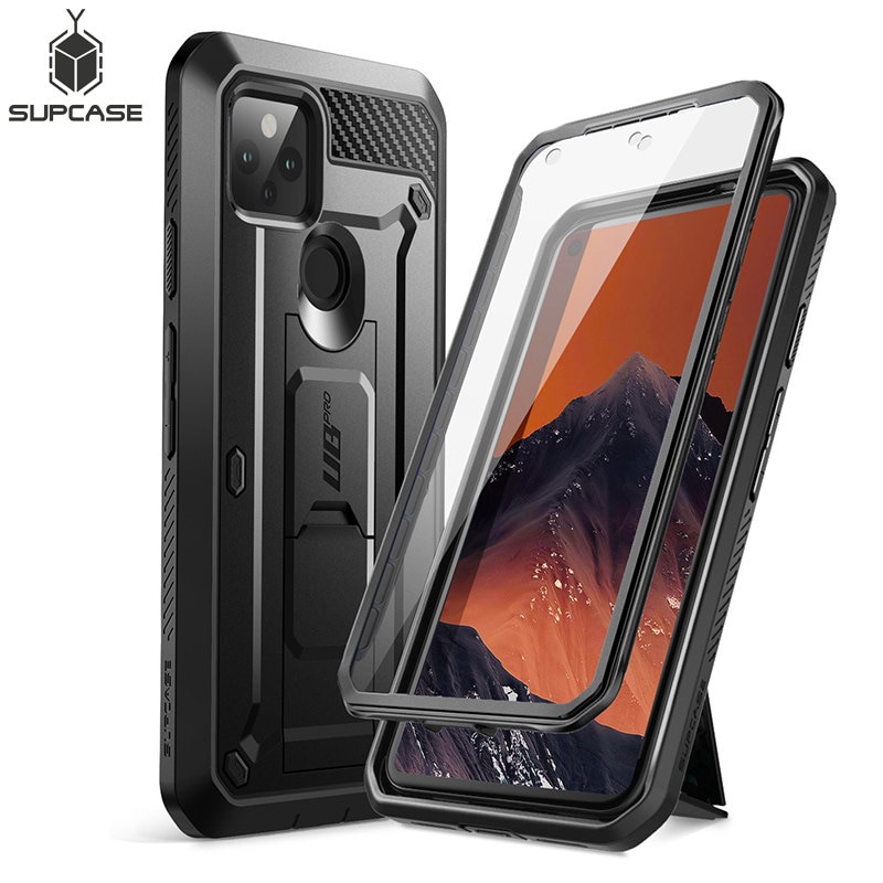 SUPCASE For Google Pixel 5 Case ) UB Pro Full-Body Rugged Holster Case Protective Cover WITH Built-in Screen Protector