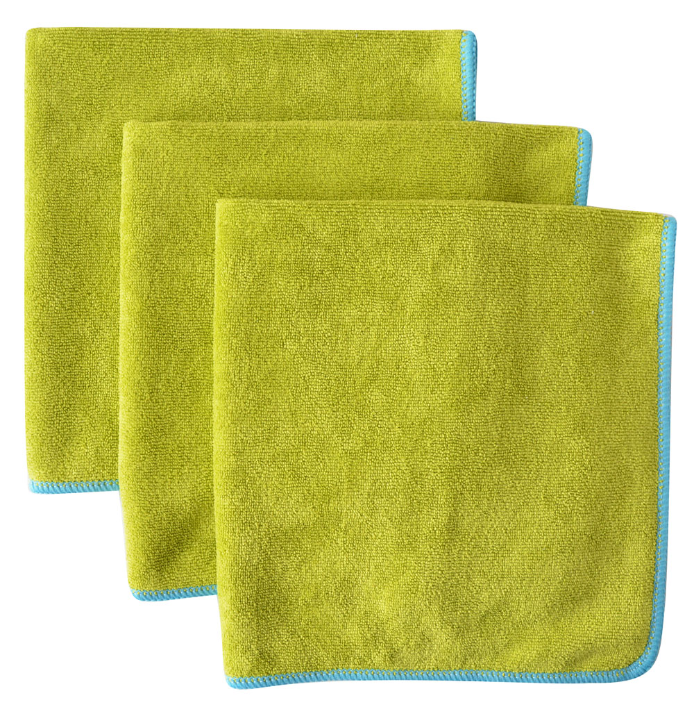 Letvægts absorberende mikrofiber sport gym håndklæde golf yoga sved håndklæder til voksne hotel fitness træning 14 inx 30in 3 pakke: Gul grøn