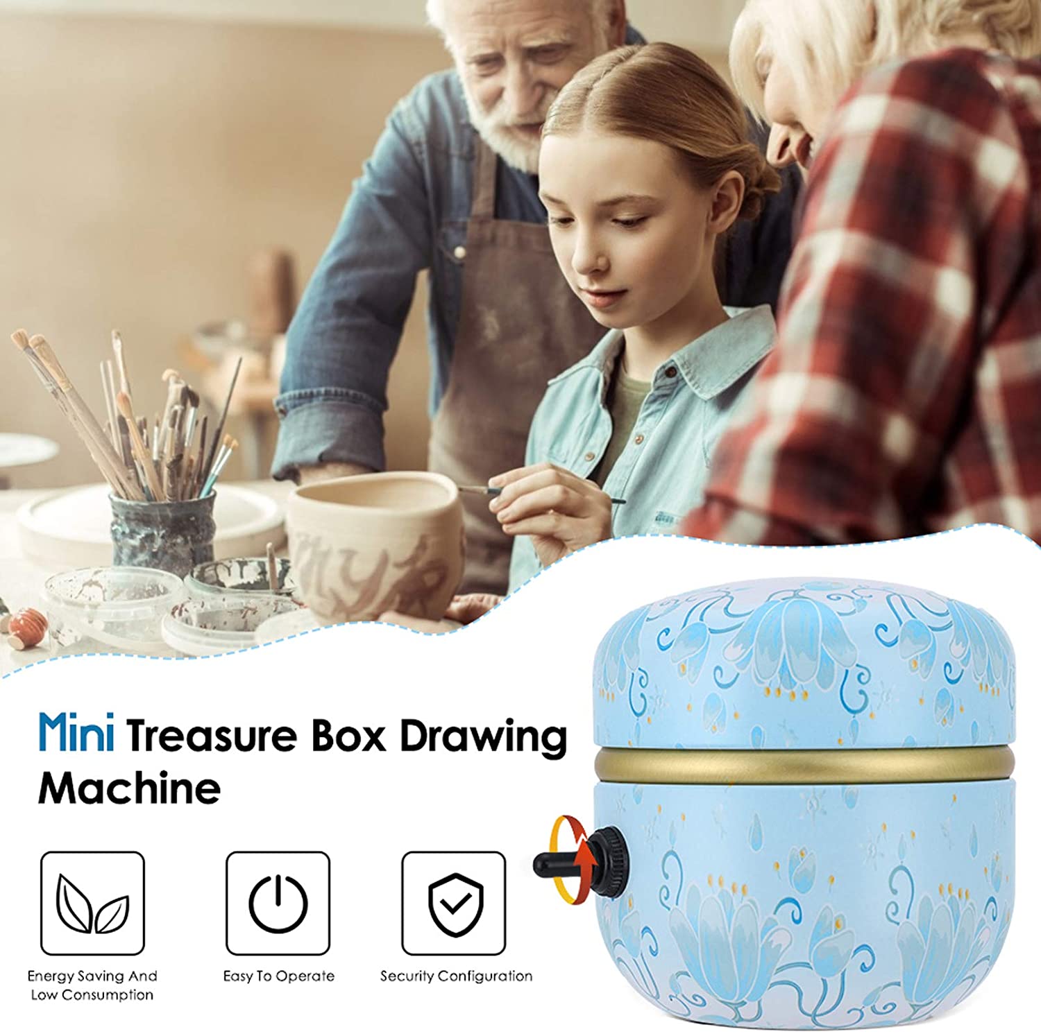 2000 TR/MIN Poterie Roue Machine Mini Poterie Machine Électrique Roue De Poterie ARGILE POUR TRAVAUX PRATIQUES Outils, meilleur Pour Les Enfants adultes En Céramique