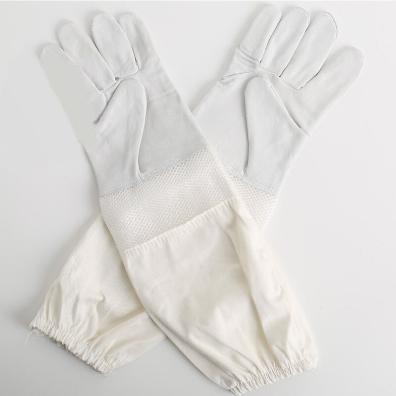 Biene Fang Anti-biene Handschuhe Polyester Und Baumwolle Handschuhe Garten Liefert Professionelle Belüfteten Ärmeln Anti-biene Handschuhe