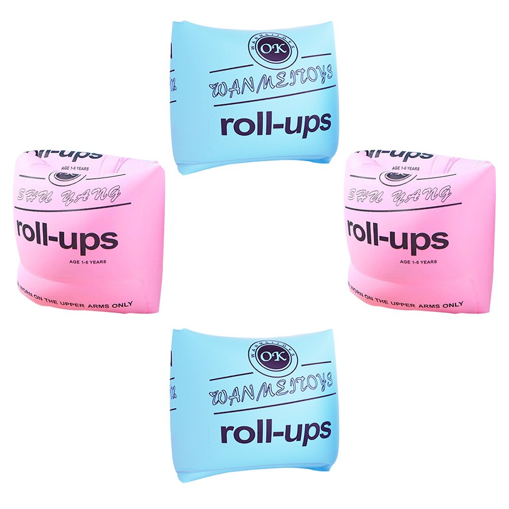 2 Pairs Floating Swim Arm Bands Inflatable Floater Sleeves Swimming Arm Rings: Default Title