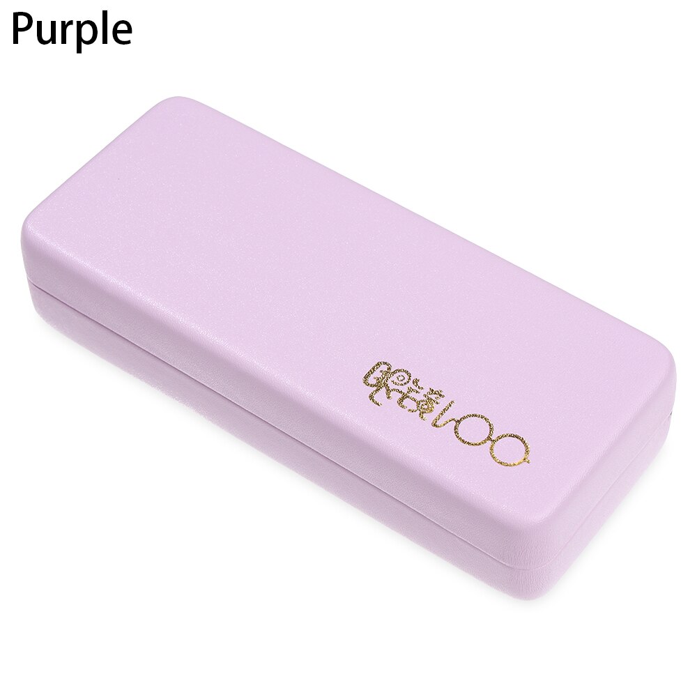 1Pc Unisex Magnet Glasses Box Women Men Portable Sunglasses Case Optical Reading Eyeglasses Box Eyewear Protector: D-purple