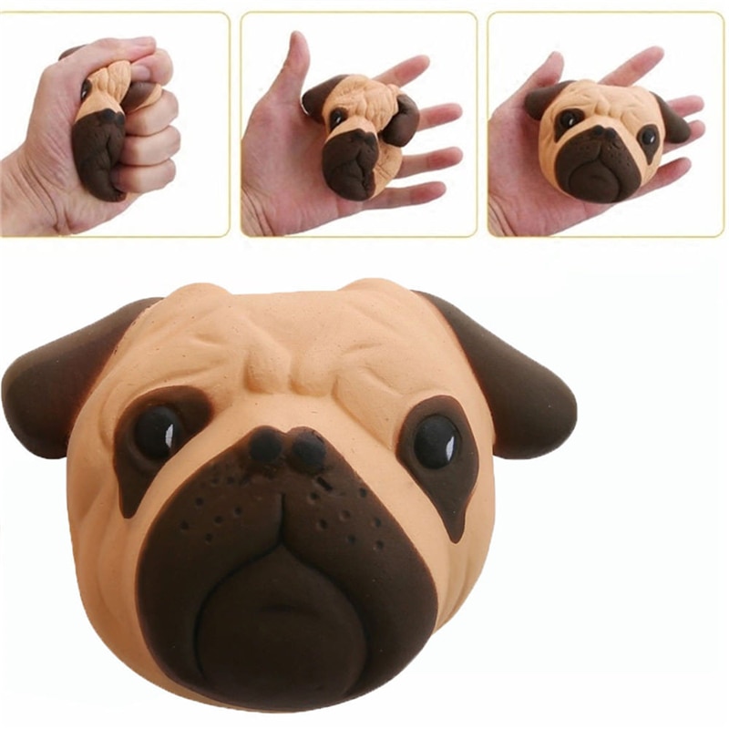 Squishy Squish Adorable dog's head Slow Rising Squishies Fruits Scented Cream Squeeze Toys Antistress Gadgets Stress Relief Toy