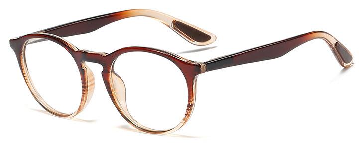 Retro rosa runde briller innfatning kvinner trendy databriller klare linse luksus briller oculos: Te klar