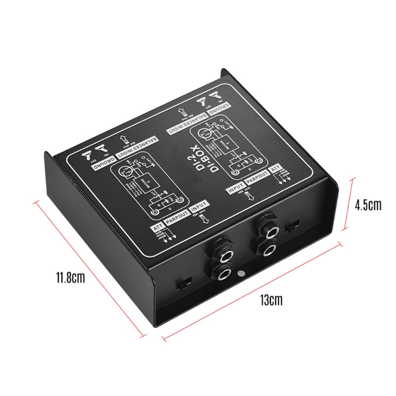 DIRECT BOX Dual-Channel Passive DI-Box Direct Injection Box