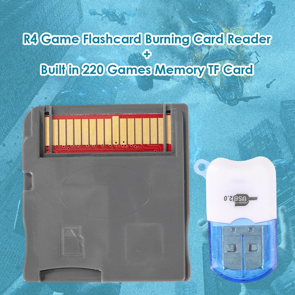R4I RTS karta robić nagrywania kart pamięci w/karta pamięci TF czytnik robić konsoli gier NDS 3DS zestaw USB 2.0 przenośna karta pamięci