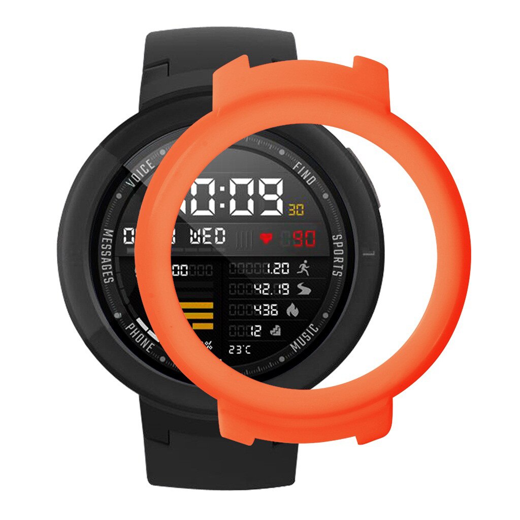 Funda protectora para reloj Huami Amazfit Verge Youth, funda de protección completa para PC, Protector de pantalla, cubierta de parachoques: D