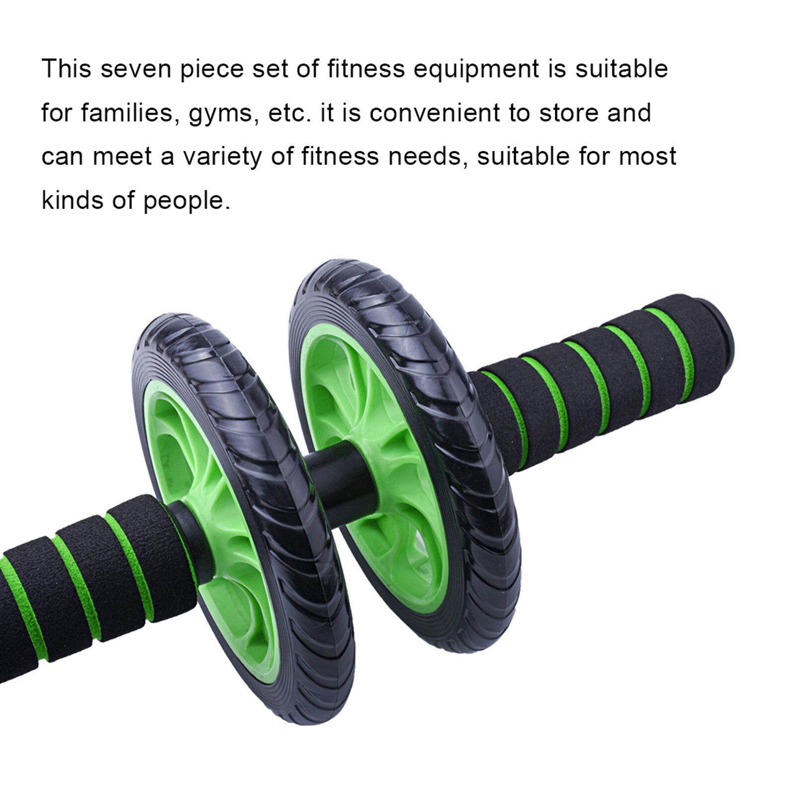 Resistance Bands Push-up Bar AB Power Wheels Roller Machine Jump Rope Exercise Workout Home Gym Fitness Abdominal Muscle Trainer