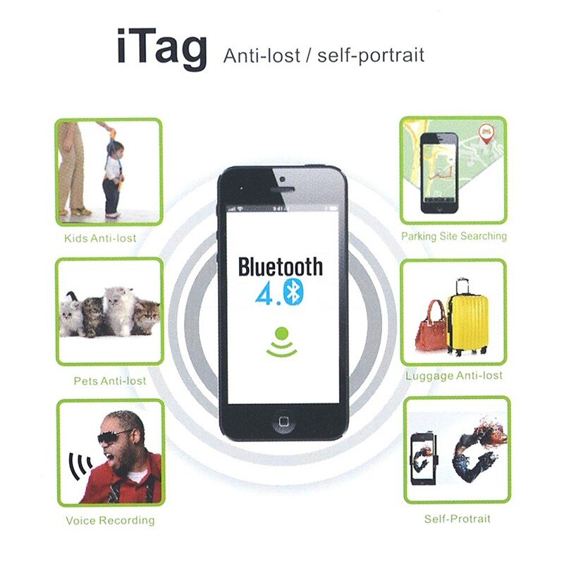 Bluetooth-compatible 4.0 Tracker Elderly Child Pet Wallet Key Car Bags Suitcase Anti Lost GPS Locator Alarm Finder Auto parts