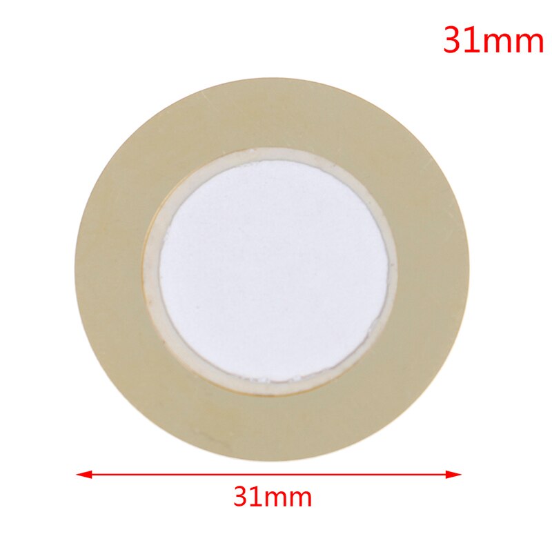 10Pcs 12/15/18/20/27/35/41/50Mm Piezo Elements sirene Sensor Pad Ronde Trigger Drum Disc Koper: 31mm