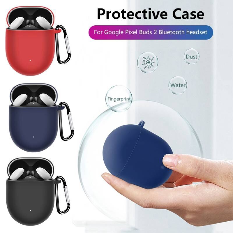 For Google pixel buds 2 soft Silicone Anti-scratch Protective Case for Google Earphone Charging Box Case