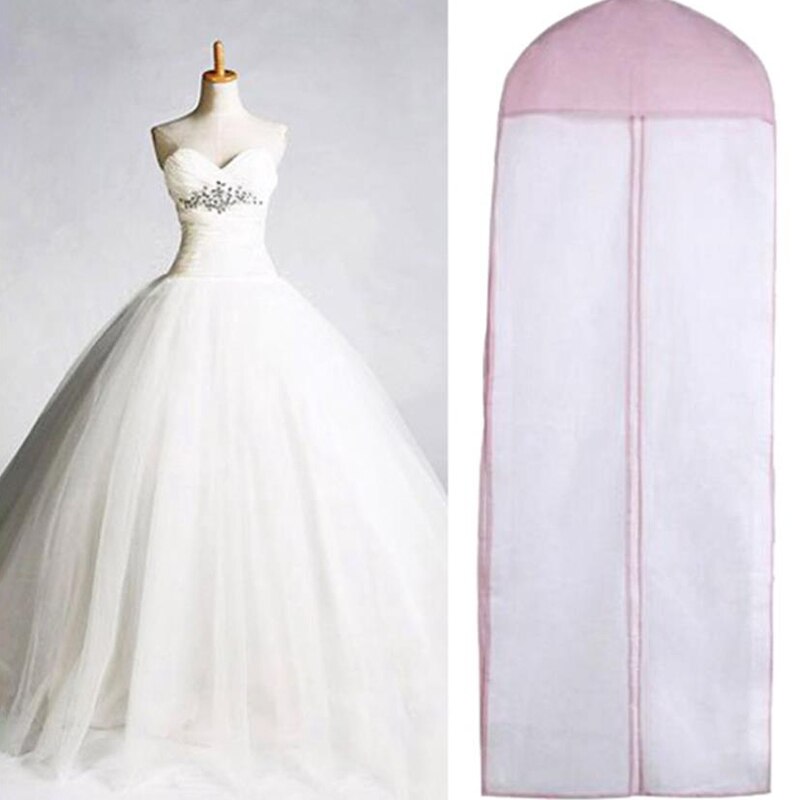 Vestido de novia de , funda protectora de transporte, almacenamiento de ropa, bolsa con cremallera, accesorios de vestido de boda