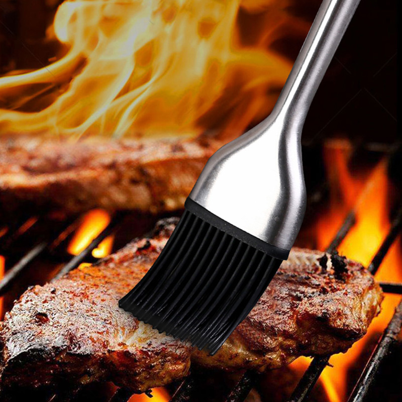 Cepillo de aceite de cocina, cepillo de silicona para repostería, parrilla para barbacoa, aceite, salsa, mantequilla, cepillo para rociar, cepillo de cocina para barbacoa, accesorios de cocina para barbacoa