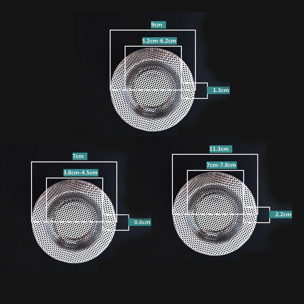 Kitchen Sink Strainer Full Coarse Mesh Kitchen Bathroom Bathtub Drain Filter Strainer Waste Screen