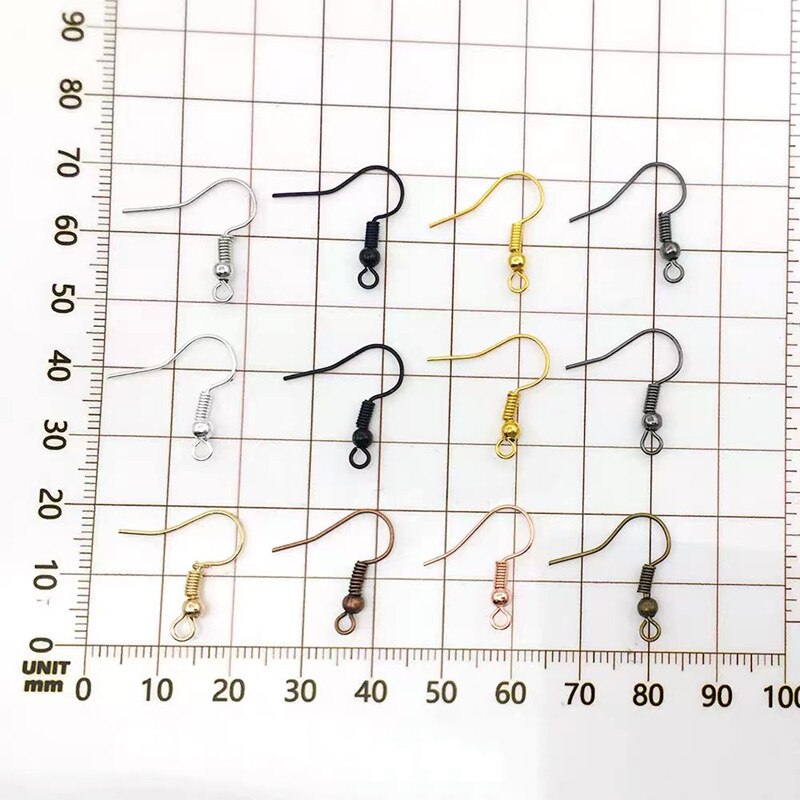 100pcs(50pair) 17x20mm Earring Findings Earrings Clasps Hooks Fittings DIY Jewelry Making Alloy Hook earrings Accessories