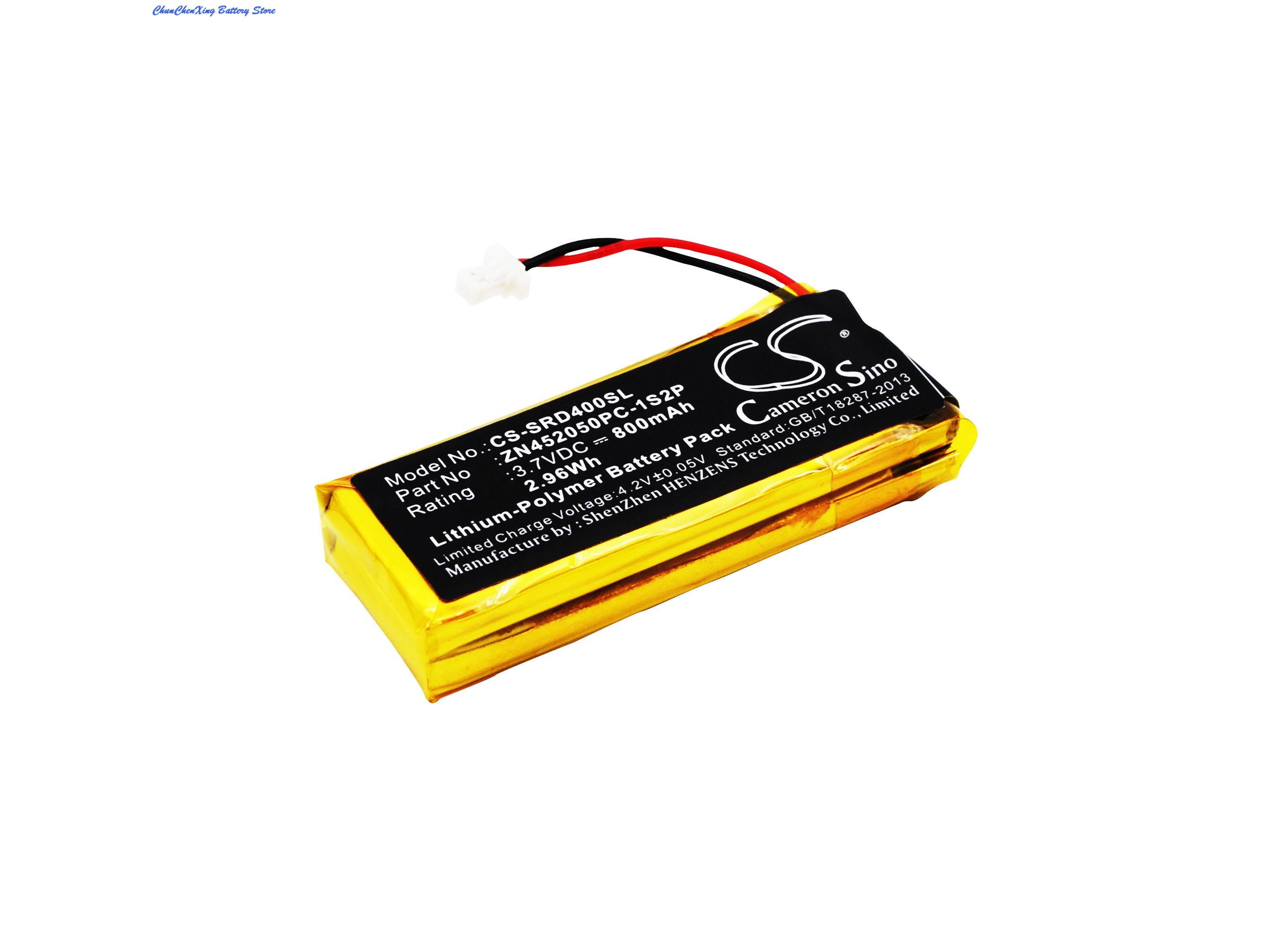 Cameron sino 800 mah batteri  zn452050pc-1 s 2p til cardo scala rider  g4, g9, g9x,  til schuberth  c3