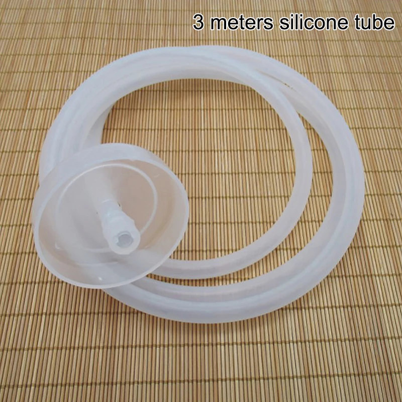 Accesorios para dispensador de agua, tubo de silicona, manguera de succión automática Flexible, tubo de entrada Universal de grado alimenticio, 1 Juego: Borgoña