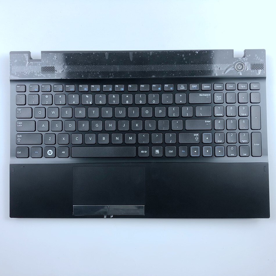 US Russian Laptop Keyboard touchpad palmrest for Samsung NP300V5A NP305V5A 305V5A 300V5A Black&White US RU Layout