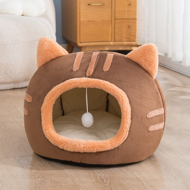 Lit Super pour chat, maison chaude pour animaux de compagnie, grotte pour chaton, coussin pour chat, panier pour chien, confortable, chaise longue pour chaton, maison pour chat