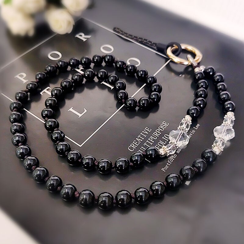 Mobiele Telefoon Lanyard, Ketting, Crystal Bead Hanger, Dual-Gebruik Afneembare Hanger Riem, hand-Geweven Anti-Verloren Touw Hanger: 04