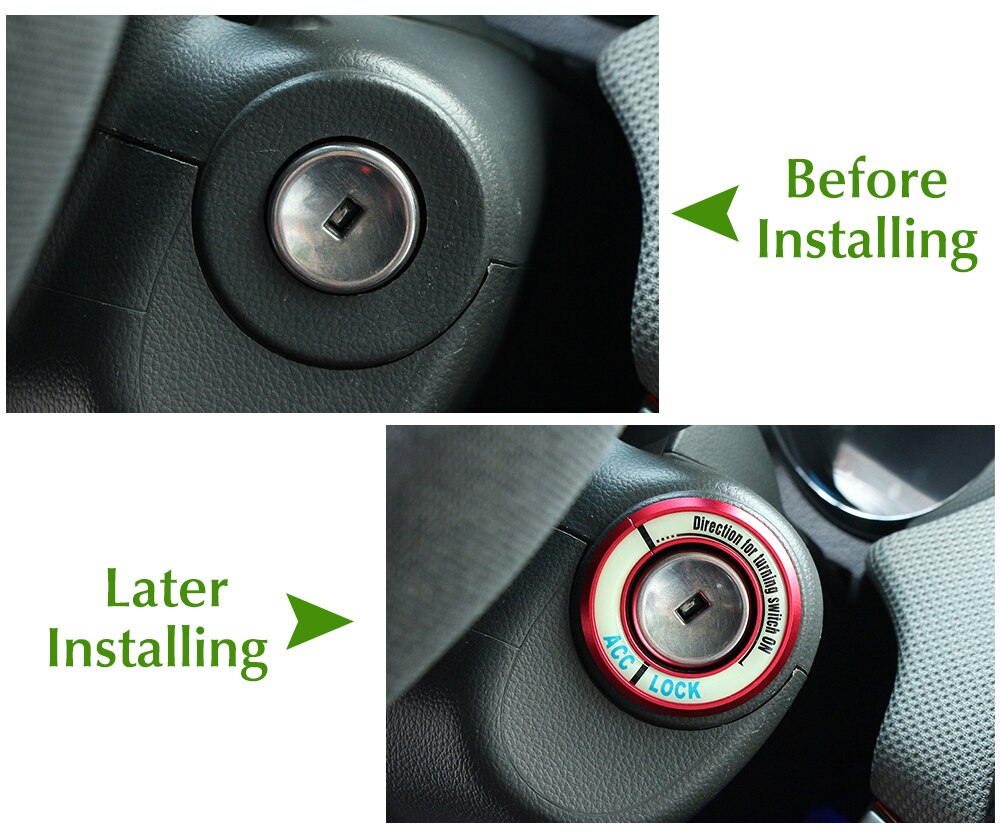 Auton virtalukon koriste avaimenreiän suojus chevrolet cruzelle opel mokka astra j insignia sport tourerille