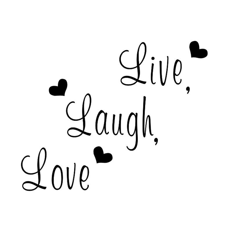 Live Laugh Love Wall Sticker Home Decor Art Saying Words Phrases Decals