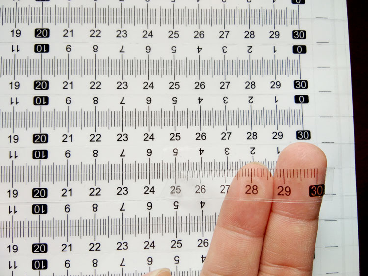 1pcs Metric Self Adhesive Scale Ruler Tape 0.5-2M For Router Table Saw T-Track Miter Track Tape Measure Woodworking Tools: Transparent / 0.5M