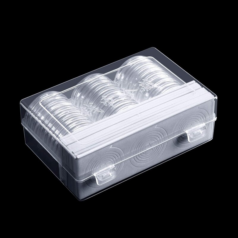 46 Mm Coin Capsules Houder En Bescherm Pakking Coin Houder 7 Maat 16/20/25/27/30/38/46Mm Voor Coin Collection Levert