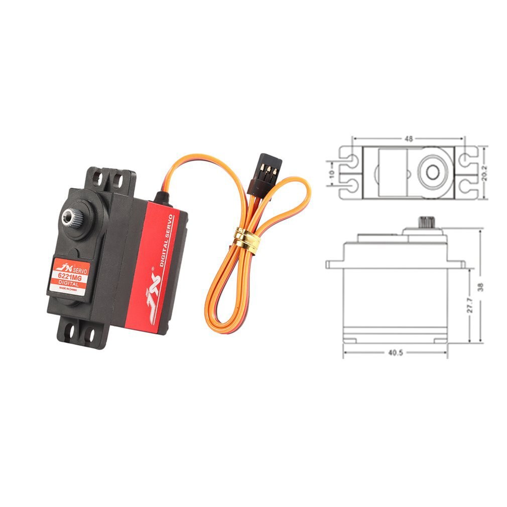 Jx PDI-6221MG Metalen Rc Servo Gear 4.8V-6V 0.16sec/60 Digitale Servo 20.3Kg Koppel Aluminums Voor 1/10 1/8 Rc Auto/Hhk Grote Vliegtuig