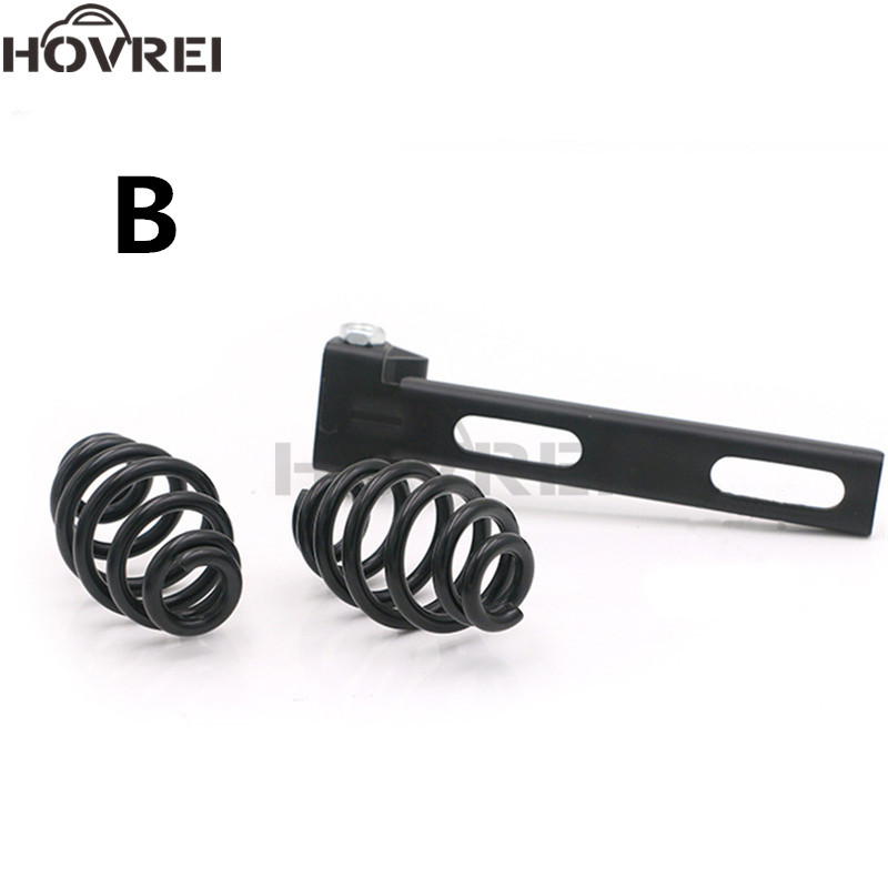 Universal retro motorcykel solo sittdyna fjädrar monteringsfäste klipp kit för harley chopper bobber cafe racer sadel säte