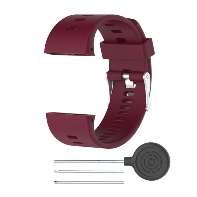 18.5cm Silicone remplacement poignet Bracelet de montre pour Polar V800 Bracelet intelligent avec outil montre intelligente Bracelet pour hommes femmes Feminina