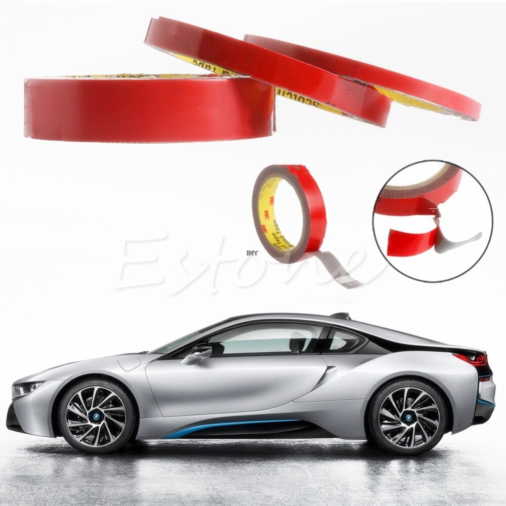 0.6/1/2CM 3M/Roll Automotive Double Sided Attachment Tape Car Auto Truck Van INY