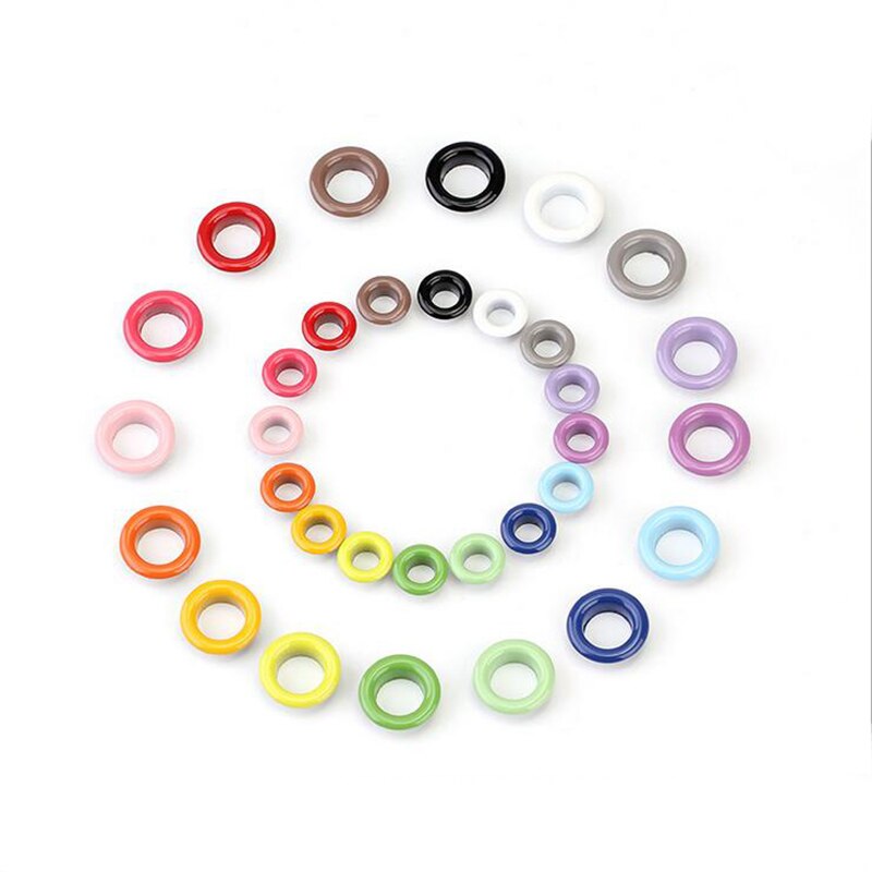 Œillets métalliques pour Scrapbooking, 10x17x5mm, 100 pièces, embellissement pour bricolage, vêtements de travail, couture, vêtement