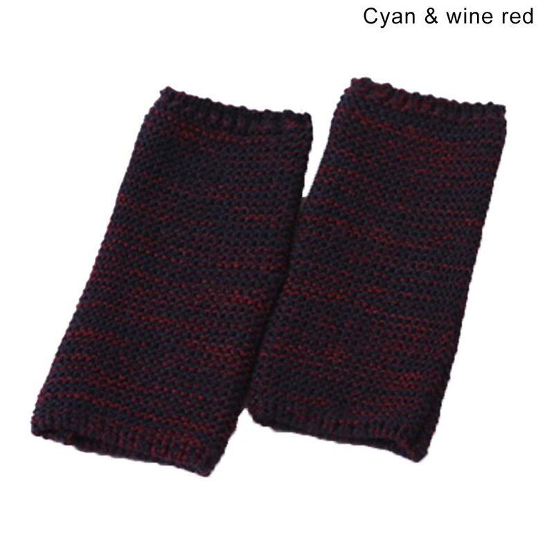 Bottes pour femmes ensembles automne hiver au Crochet en tricot fourrure garniture jambières manchettes Toppers bottes chaussettes tricoté bottes manchettes accessoires: Style A-4