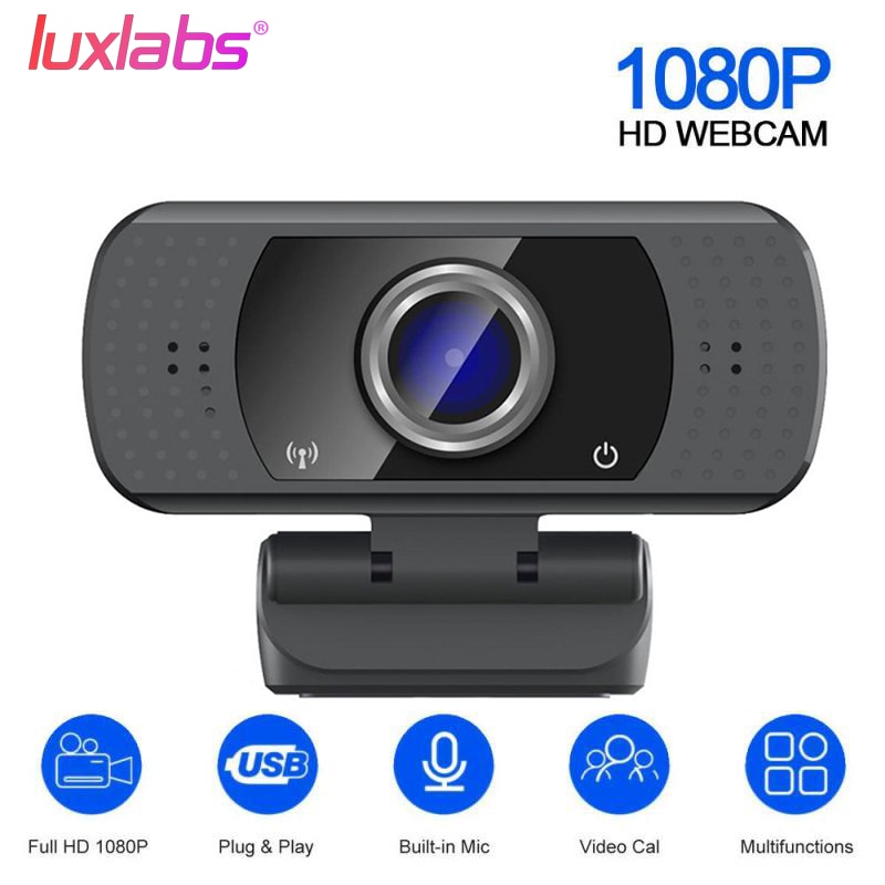 USB Web Camera 1080P HD Computer Camera Webcams Built-In Sound-absorbing Microphone USB2.0