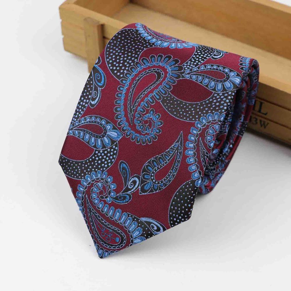 Formele Standaard Size Paisley Stropdas Bruidegom Gentleman Banden Mannen 3.15inch Party Polyester Gravata Slanke Pijl 8cm Zijde tie: 16