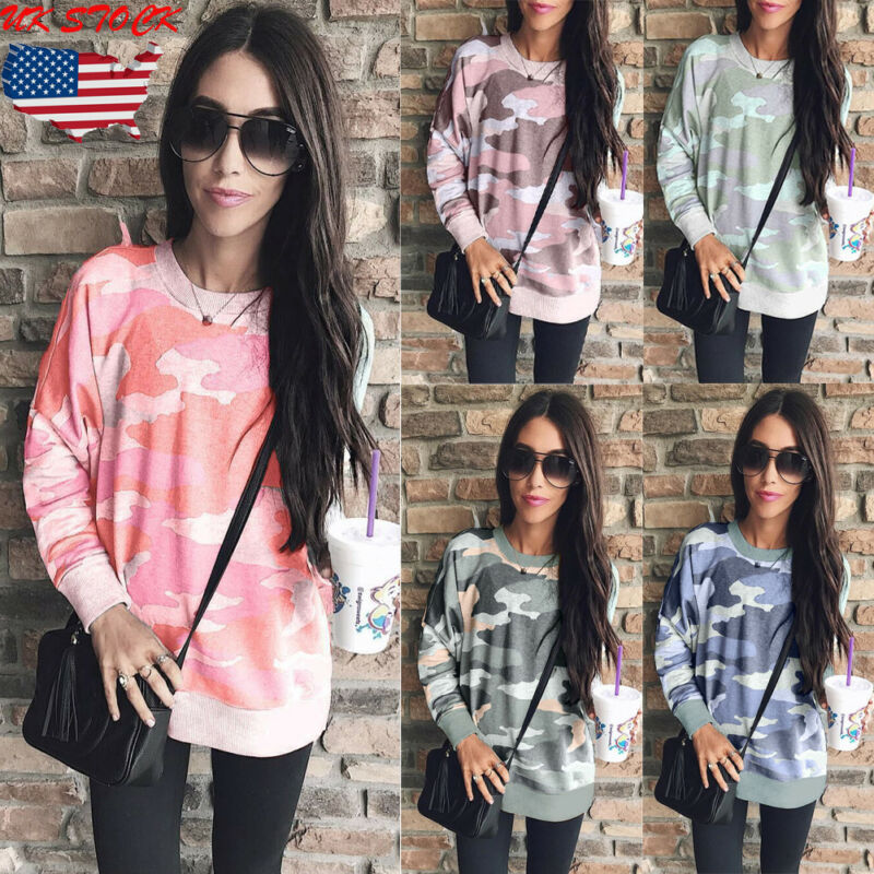 Autumn Womens Long Sleeve Hoodie Sweatshirt Sweater Letter Casual Pullover Top Jumper Fitness Running