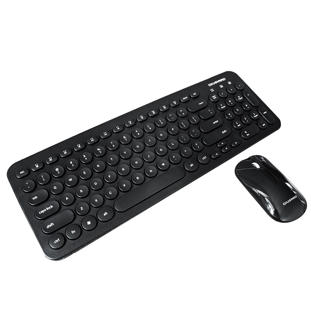 Klawiatura i Mysz Bezprzewodowa WIN HOW SOLUTION - Mini Przenośna Slim Cicha do Domowego Biura i Laptopa