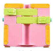 Student Book Shelf Folding Book Easel Multi-functional Reading Tool Book Holder Reading Stand Textbook Rack Children's Good Post: Pink