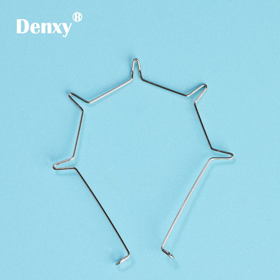 Denxy 30pcs Orthodontic 5 looped wire Anterior root torque five looped wire Metal Ligature wire orthodontic wires