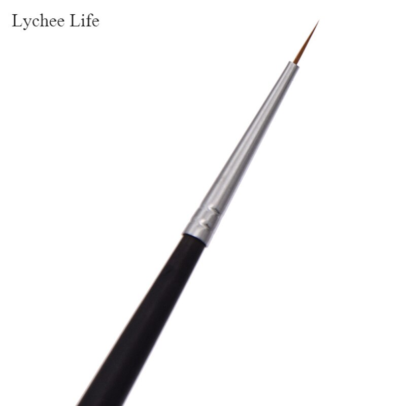 Lychee life 00000 superfin lera borste diy docka ansikte smink rita linje penna målning modellering spetsig detalj polymer lera verktyg