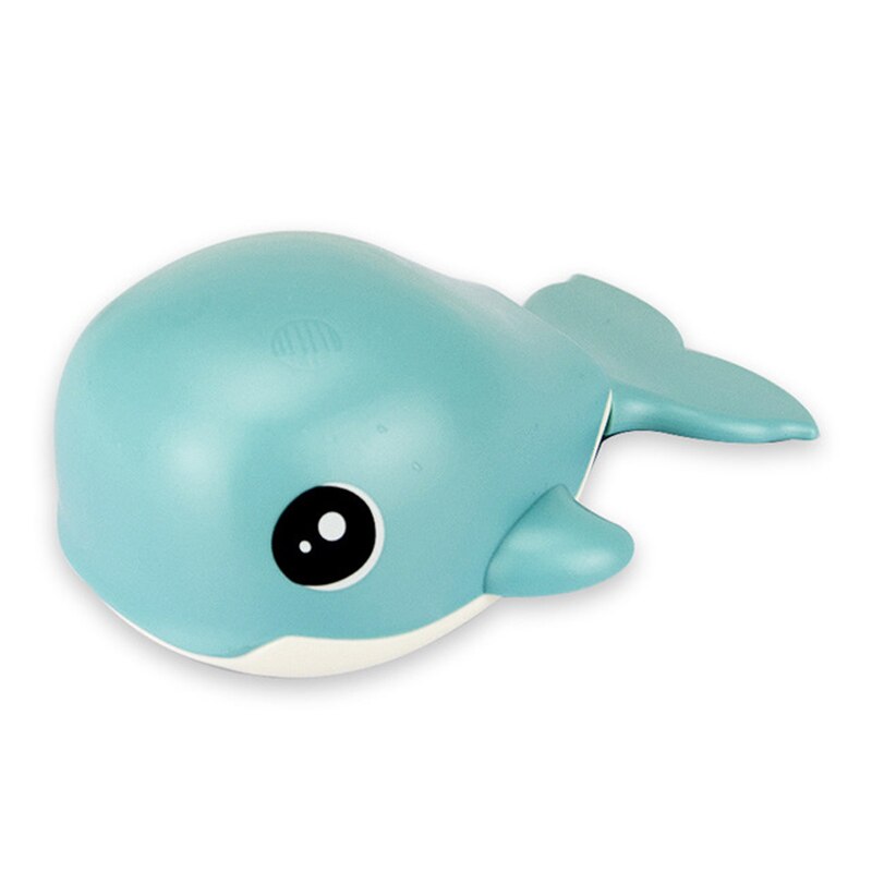 Cartoon Duck Baby Bath Toys Clockwork Dabbling Baby Toys Kids Shower Game Water Toy For Bathroom Bathtub Beach Swimming Pool: Blue whale-ST045M