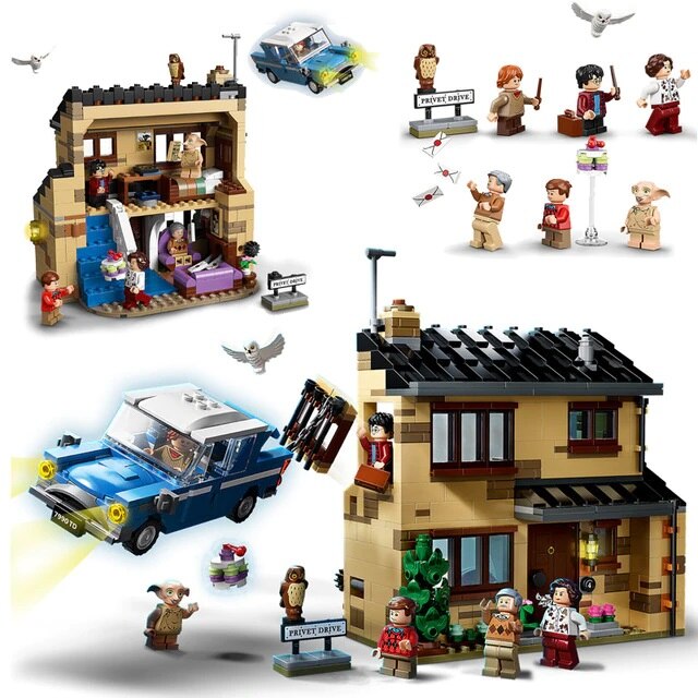 Magic Grote Kasteel Harley Bouwstenen Baksteen Cartoon Action Figure Set Speelgoed Nobox Cgstore: 4 Privet Drive