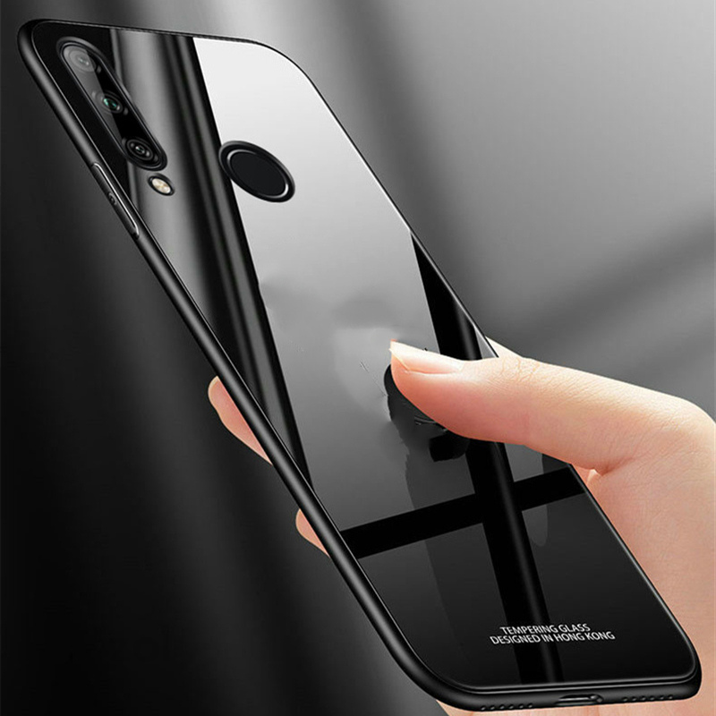 Für Huawei Honor 9X Premium Fall Gehärtetes Glas Harte Rückseitige Abdeckung Für Huawei Ehre 9X Telefon Fall Silikon Rahmen Fundas