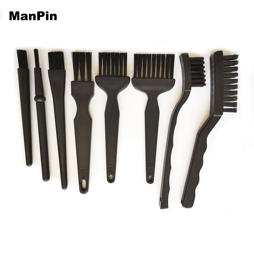 8Pcs Set Anti Static Brush Electronics PC BGA PCB Cleaning Computer Keyboard Dust Remove Mobile Phone LCD Screen Repair Tools