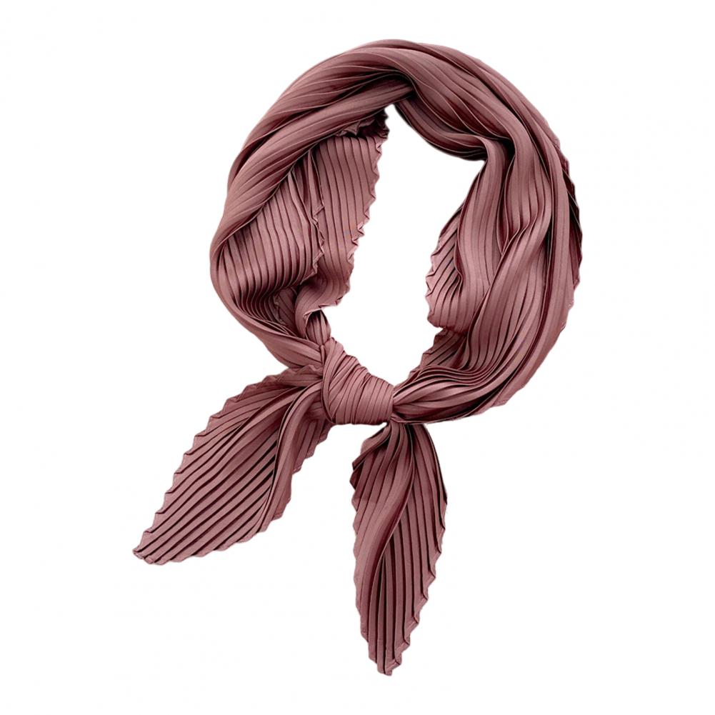 Super doux Chic mince froissé écharpe cou porter tempérament femme écharpe plissée pour l'extérieur: Autre
